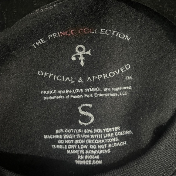 Prince Purple Rain Hologram Paisley Party Symbol crewneck Sweatshirt Sz Small - Picture 7 of 7